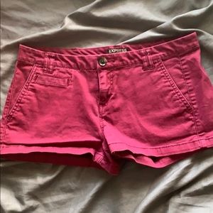 Express maroon shorts